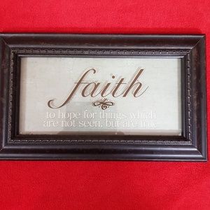 FAITH PICTURE WITH FRAME 13X8 (182)